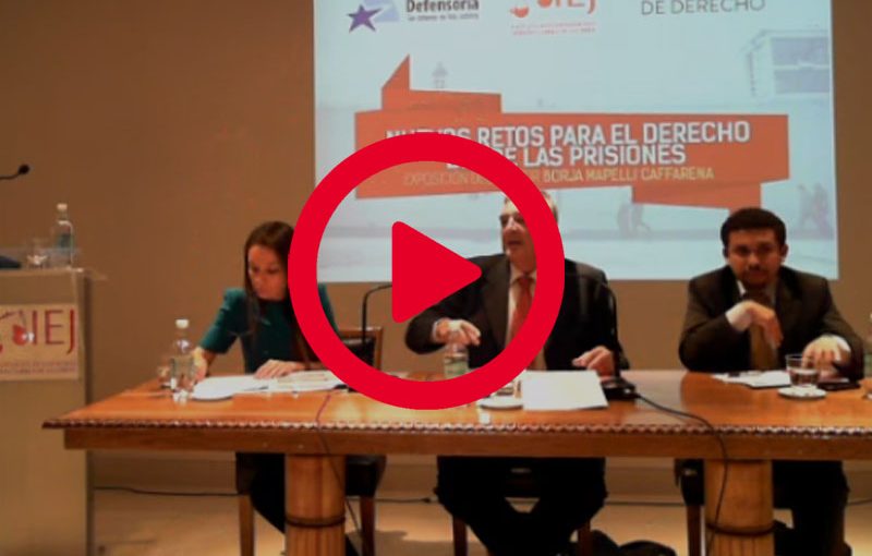 Video: Exposición del Doctor Borja Mapelli Caffarena «Nuevos Retos para el Derecho desde las Prisiones»