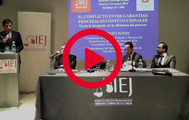 Video: Jornada de Derecho Probatorio en Santiago