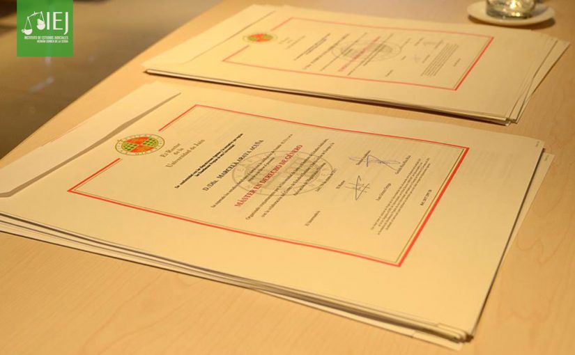 Fotografías: Ceremonia de entrega de diplomas, Pasantías Internacionales en Jaén, España