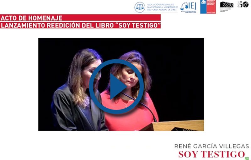 LANZAMIENTO REEDICIÓN DEL LIBRO «SOY TESTIGO»