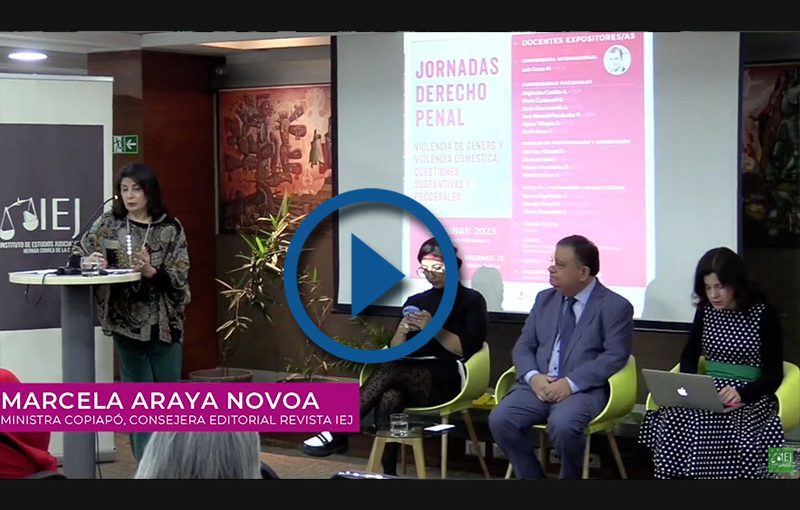 [JORNADAS DERECHO PENAL] VIOLENCIA DE GÉNERO Y VIOLENCIA DOMÉSTICA: CUESTIONES SUSTANTIVAS Y PROCESALES / JUEVES